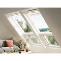 VELUX Elektro Klapp-Schwingfenster Kunststoff GPU  MK06 007021 Polyur.   THERMO    Alu  78x118 Uw-Wert: 1,3