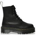 Dr Martens für Damen. 26378001 Jadon III Lederstiefel schwarz (40), 5 bis 8 cm, Schnürsenkel, Reißverschluss, Lässig