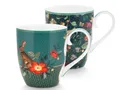 PiP Studio Becher Winter Wonderland Henkelbecher 450 ml Set2, Porzellan, Set/2 Mugs XL Winter Wonderland 450ml