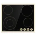 Gorenje EC642CLI Glaskeramik-Kochfeld, Schwarz, Elfenbein, Integriert, Keramik, Glaskeramik, 4 Zone(n), 4 Zone(n) - Schwarz/Beige