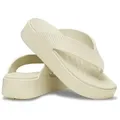 Crocs Getaway Groove Platform Flip Elfenbein US W10 (EU 41-42) Damen