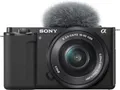 Sony a ZV-E10L Digitalkamera spiegellos 24.2 MPix APS-C 4K / 30 BpS 3x optischer Zoom 16-50 mm Power-Zoom Objektiv Wireless LAN Bluetooth Schwarz (ZVE10LBDI.EU)