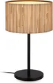 Briloner Slama Tischlampe, Seegras Schirm, Kabelschalter, Boho-Stil, E27 Fassung, Natur, Ø25 x 41,5 cm