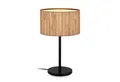 Briloner Leuchten Tischleuchte LED Tischlampe Kommodenlampe Natur E27 Boho, ohne Leuchtmittel, Abhängig vom Leuchtmittel - Warmweiß/Neutralweiß/Kaltweiß, Tischlampe 25x49,5cm Natur max.10W Schlafzimmer Nachttisch