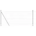 vidaXL Zaun mit Pfosten Silber 0,8 x 25 m Stahl 3351023