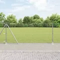 vidaXL Euro Zaun mit 13 Flanschen 0,8x25 m Verzinkter Stahl