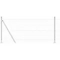 vidaXL Zaun mit Pfosten Silber 0,8 x 25 m Stahl - Silber