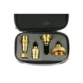 Drehmeister Tankflaschenadapter-Set in Etui zum Befüllen von Gasflaschen mit KLF G.12 Gewinde (deutsche Gasflaschen)