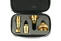 DREHMEISTER ETUI Set 4x Adapter ACME DISH EURONOZZLE BAJONETT Gasflasche W21.8L
