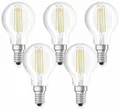 OSRAM LED-Lampe BASE CLASSIC P, E14, EEK: E, 4 W, 470 lm, 2700 K, 5 Stk. 4058075090668