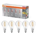 5er Pack Osram LED Leuchtmittel E14 klare Filamentoptik 4W wie 40W warmweißes Licht
