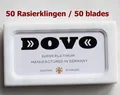 50 Rasierklingen DOVO SUPER PLATINUM f. Rasierhobel Rasierklingenmesser Shavette