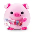 SNACKLES-CORE Licensed-Series 3-Plush 14" Piggy with Sangaria Strawberry Ramune