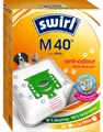 Swirl M 40 EcoPor Anti-Geruch Staubsaugerbeutel 4 Staubbeutel + 1 Filter