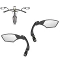 Unisex – Erwachsene Fahrradspiegel Set SPY Space, schwarz