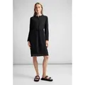 STREET ONE Blusenkleid mit Knopfleiste schwarz 44