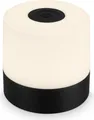 BRILONER SMAL LED Tischlampe kabellos, IP44 Spritzwasserschutz, Touchfunktion, in Stufen dimmbar, Warmweißes Licht, schwarz, 7 x 7 cm