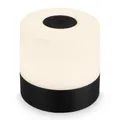 BRILONER – Mini LED Tischlampe Kabellos, Dimmbare Nachttischlampe Touch, Schreibtischlampe, Leselampe, Tischleuchte Outdoor, USB-C, Campinglampe, Warmweißes Licht, 7x7 cm, Nachtlicht baby, Schwarz