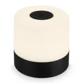 Tischlampe LED USB Aufladbar Deko Lampe Akku Kabellos IP44 Dimmbar 7cm Schwarz