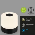 BRILONER SMAL Mini Akku Tischlampe | Dimmbar, Touch & IP44 Outdoor