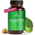 Vitabay Calcium 1000 mg – 90 vegane Kapseln mit Calciumcitrat – für Knochen und Zähne – ohne Zusatzstoffe – Für 1 Monat