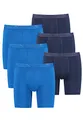 PUMA Lange Boxershorts Herren 6er Pack Sport Mikrofaser + elastisch/Funktionsunterhosen Männer (S - XL), Farbe:Blue Combo, Bekleidungsgröße:XL