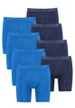 PUMA Lange Boxershorts Herren 8er Pack Sport Mikrofaser + elastisch/Funktionsunterhosen Männer (S - XL), Farbe:Blue Combo, Bekleidungsgröße:XL