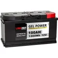 LANGZEIT Akku 12V 100AH Blei GEL Batterie Solarbatterie Wohnmobil Boot Solar zyklenfest
