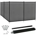 Poolzaun Gartenzaun Teichzaun Sicherheitszaun Shutzzaun für Pool 360x125cm