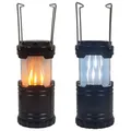 Campinglampe LED Zeltlampe 2-in-1 mit realistischem Flammeneffekt Outdoor Lampe