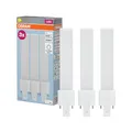 Osram DULUX S9 LED Kompaktlampe, 4W, 550lm, 4000K Kaltweiß, Sockel G23, 230V AC/CCG, CRI 80, 32,3mm Durchmesser,3-Pack