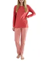 GÖTZBURG Pyjama GÖTZBURG Damen Pyjama rot kariert (1 tlg)