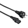 Hama Kaltgeräte-Zuleitung Universal, 1,5 m, Schwarz