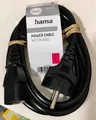 Hama Power Kaltgerätekabel Netzkabel 3 Pole Schwarz 1,5m