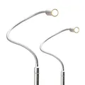 kalb Material für Möbel 3W LED Bettleuchte dimmbar Leseleuchte Nachttischlampe Bettlampe Leselampe, Auswahl:2er Set silbergrau