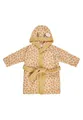 Sterntaler Bademantel Giraffe Kaya – Weicher Bademantel für Babys und Kleinkinder mit 3D-Elementen an der Kapuze – Saugfähige Baumwolle, Holzknöpfe und Gürtel - Ideales Geschenk, Größe 104, sandfarben