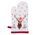 Clayre & Eef Topfhandschuhe Clayre & Eef HCH44K Ofenhandschuhe Kinder Weiß, Rot 12x21 cm