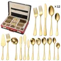 Essbesteck Besteck-Set für 12 Personen m. Besteckkoffer 72-tlg Cheffinger CF7200