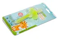 Erste Zahnbürste für Baby und Kleinkind aus Silikon mit Schutzring für eine gründliche Reinigung und Zahnfleischmassage (grün)