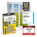 EASYmaxx Fliegengitter Fenster Insektenschutz Insektengitter Magnet 130x150 cm