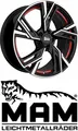 4x MAM RS5 7x16 5/112,0 ET40 Black Frontpoliert Red Inside
