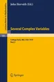 Several Complex Variables. Maryland 1970. Proceedings of the International Mathe
