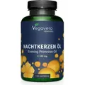 Vegavero Nachtkerzen Öl | 120 Kapseln | 2100 mg pro Tagsdosis | standardisierte 11 % GLA | vegan
