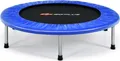 COSTWAY 97cm Mini Trampolin, Fitness Trampolin faltbar, Kindertrampolin bis 150kg belastbar, Gartentrampolin, Indoor- und Outdoortrampolin für Kinder und Erwachsene