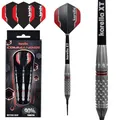 Karella Softdart Commander Silver 90% Tungsten Softdart, 21g, für elektronische Dartscheibe, 2BA Gewinde, 3 Dartpfeile mit Kunststoffspitze, Dartautomat, Wolfram, Profidart mit Flight und Shaft