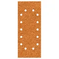 wolfcraft Schleifstreifen für Holz und Metall 115 x 280 mm I 1983000 I 5er Pack, Korund Körnung 120 I Ideal für Schwingschleifer I gelocht für Staubabsaugung