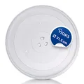 VIOKS Drehteller für Mikrowelle 31,5 cm Mikrowellen Teller 315 mm/Glasteller für Mikrowelle Mikrowellen Glasteller/Drehteller Mikrowelle/Mikrowelle Glasplatte Teller für Mikrowelle Panasonic