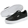 PUMA CARINA L Sneaker mit perforierten Details, rutschfeste Gummilaufsohle schwarz 40 EU