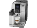 DELONGHI Dinamica ECAM352.57.SB - 6 Kaffeespezialitäten, 4 Direktwahltasten, feiner Milchschaum, einfache Bedienung, Kaffeevollautomat Silber/Schwarz