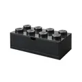 Room Copenhagen Lego Schreibtischschublade, 8 Knöpfe, Schwarz, Groß, 40211733